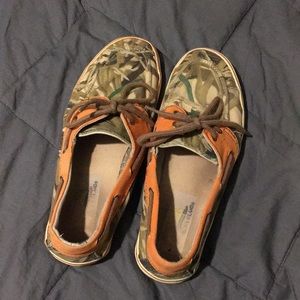 Camo & orange vans